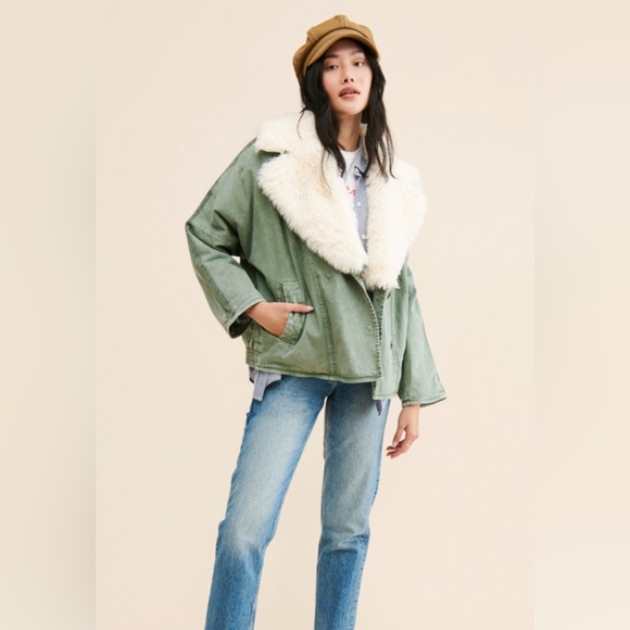 Free People Lolo Denim Jacket SZ M - Picture 1 of 5